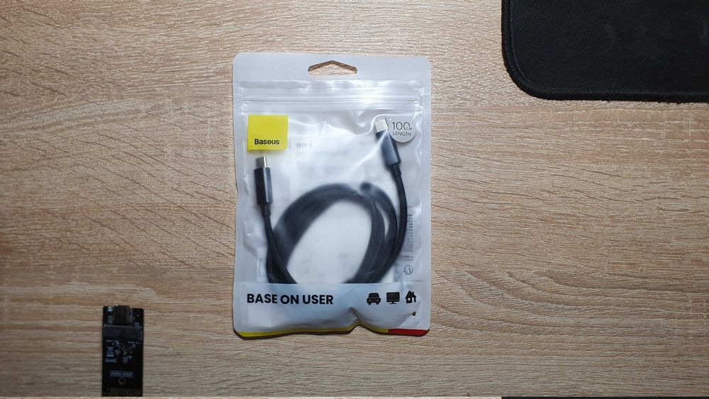 Cablu Baseus 100W USB-C la USB-C 1m – negru, încărcare rapidă PD