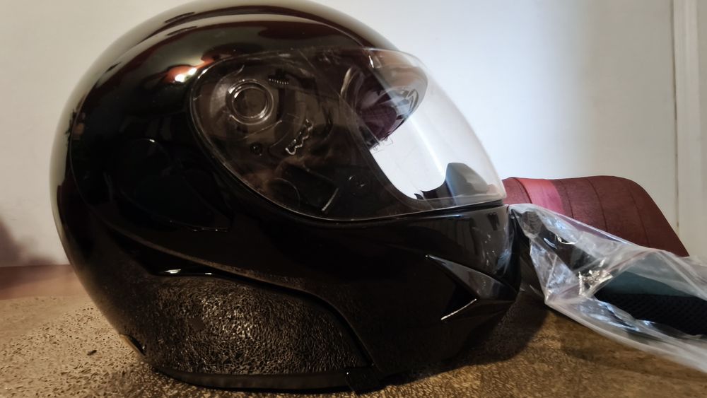 Casca moto Flip-up B-Square neagră, noua nefolosită, perfectă mărime