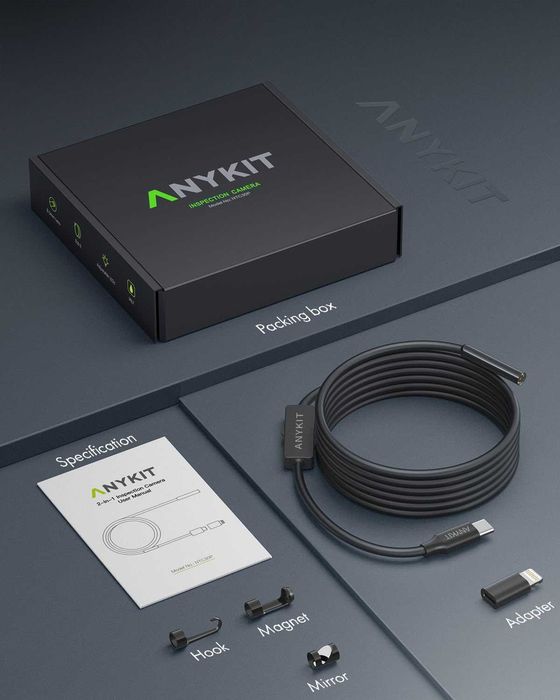 Camera Inspectie Endoscop HD Andr iOS Win rez apa, REDUS de la 150 RON