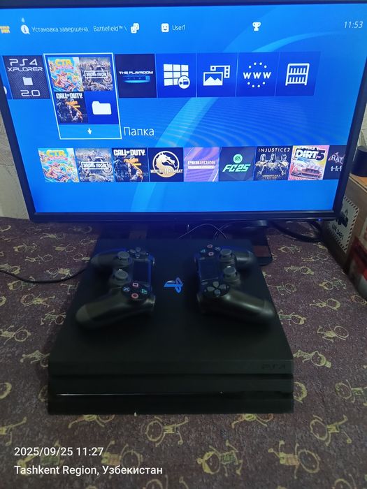 Ps4 PRO 4K UHD 1TB 11.00 goldhen +top oʻyinlar