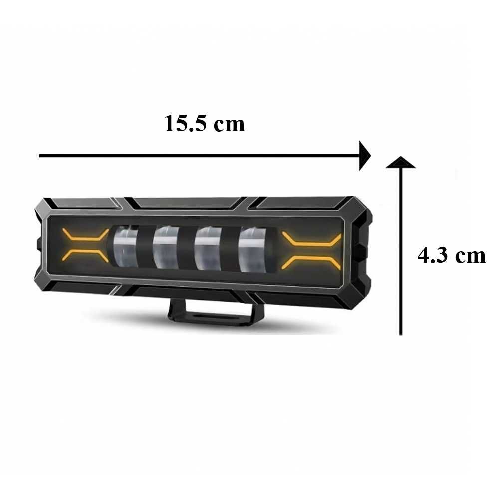 15,5 cm 120W Диоден Прожектор Мощен Халоген Led Bar Лед Бар 12V 24V