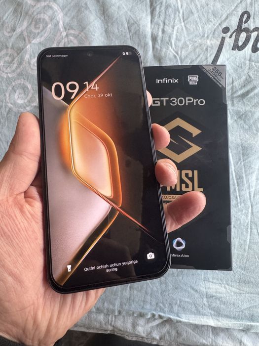 infinix GT 30 pro pamit 12.256g holati ideal karopka dak bor