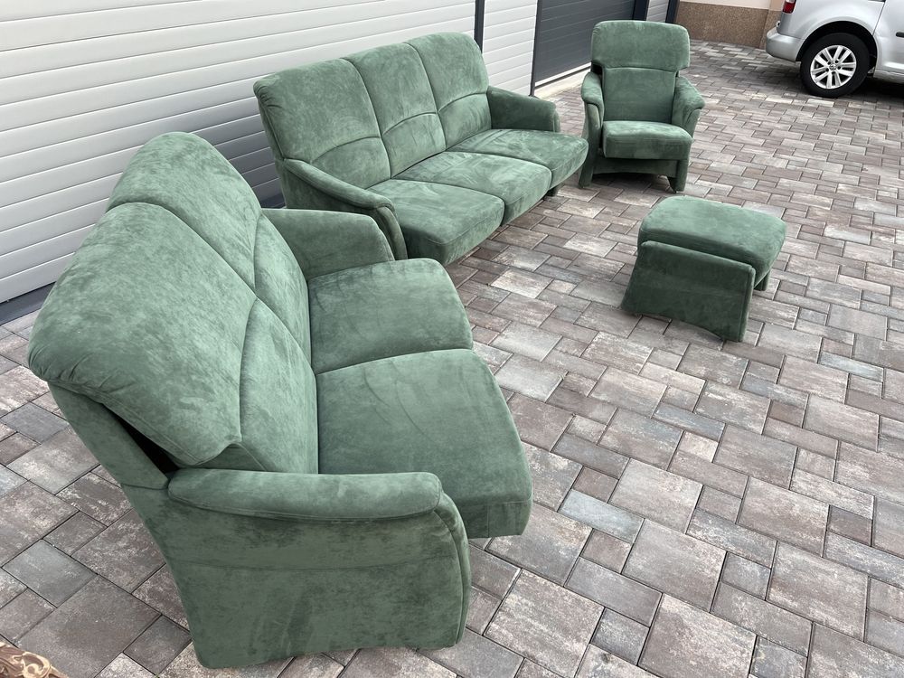 Set Canapea ~ Canapele 3 2 1 Alcantara cu Recliner