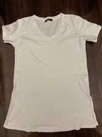 Белая футболка туника для беременных
