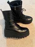 Bocanci/ghete biker platforma piele naturala 37