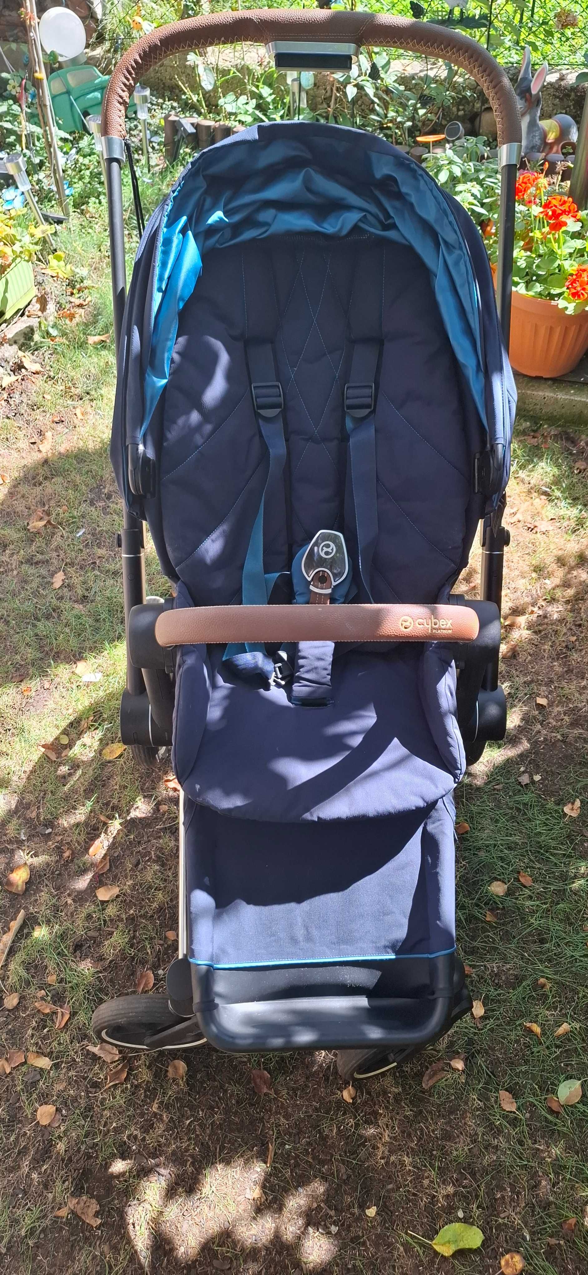 Cybex Priam Lux Platinum - комплект + 2 летни коша
