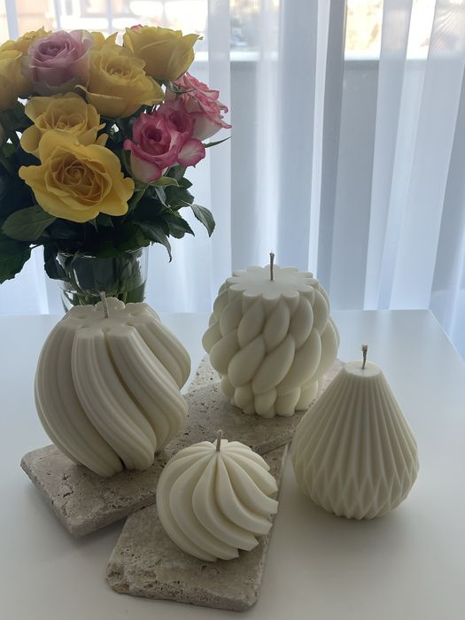 Lumanari decorative din ceara de soia