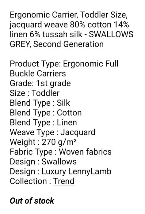 Lenny Lamb Swallows Grey Toddler (blend) + bonus!