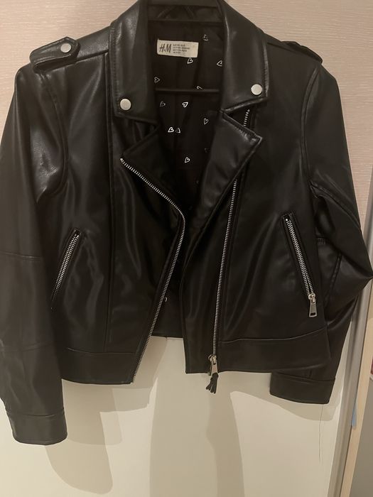 Кожено яке за момиченце 9-10г