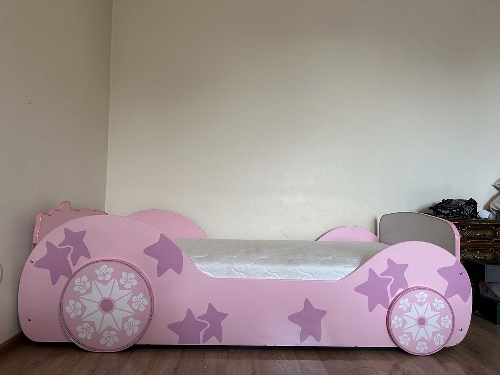 Детская Кровать машина для девочек