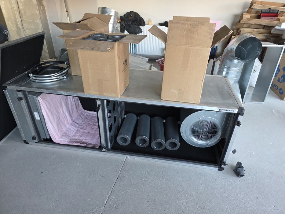 Sistem evacuare si filtrare aer/mirosuri pentru hota, 3500mc/h