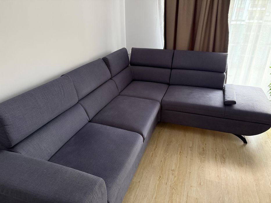 Canapea extensibila (coltar) gri