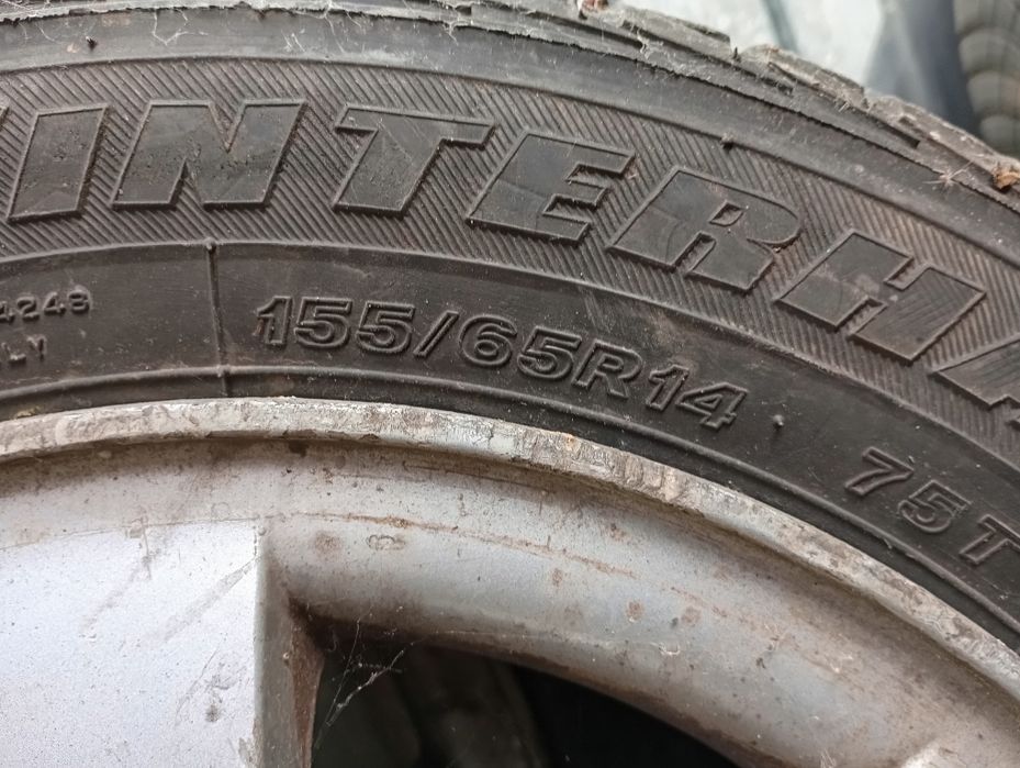 Roți aliaj Opel agila cu cauciucuri de iarna