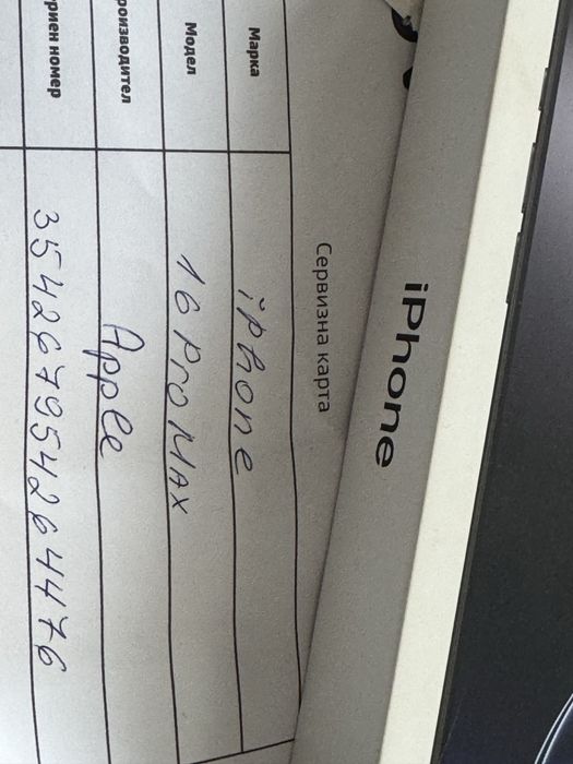 КАТО НОВ 512GB iPhone 16 Pro Max Vivacom Гаранция 2026 Black / Черен