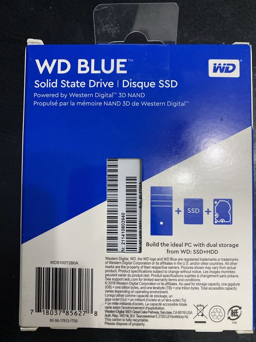 SIGILAT SSD intern Western Digital WD Blue de 1TB 3D NAND SATA III