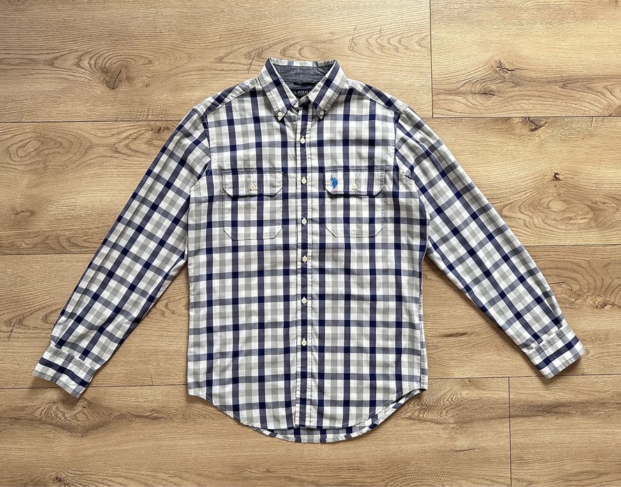 Camasa US POLO ASSN Carouri Maneca Lunga Barbati | Marime M