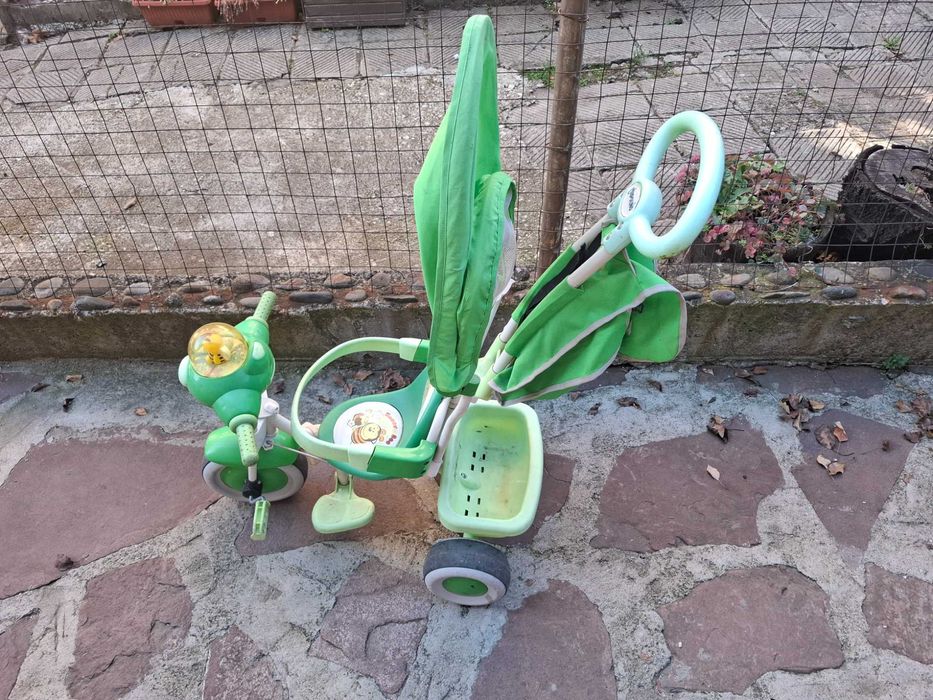 Детска триколка с дръжка Чиполино  лукс.