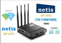 Wi-Fi Рутер Netis WF2471 N600 Dual Band 3 в 1