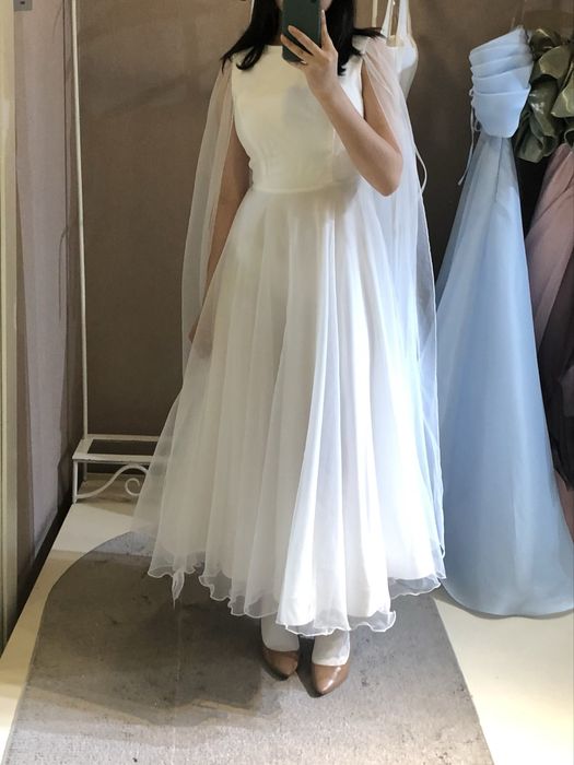 Белое платье на выпускной/вальс, почти новое