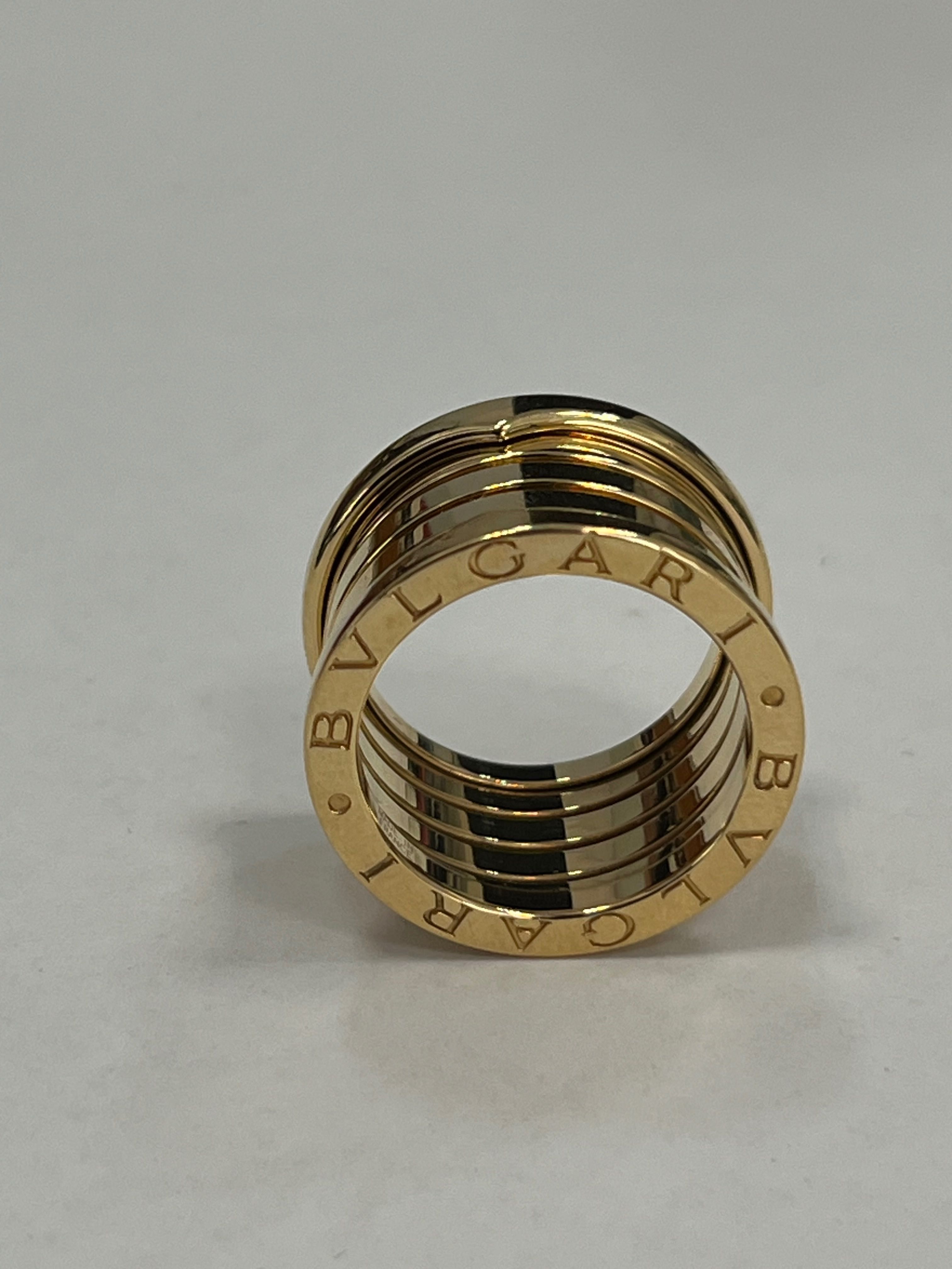 100% оригинален пръстен жълто злато Bvlgari