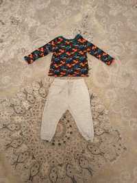 Bluza Du Pareil au même si pantaloni bebelus 80 cm, 18 luni