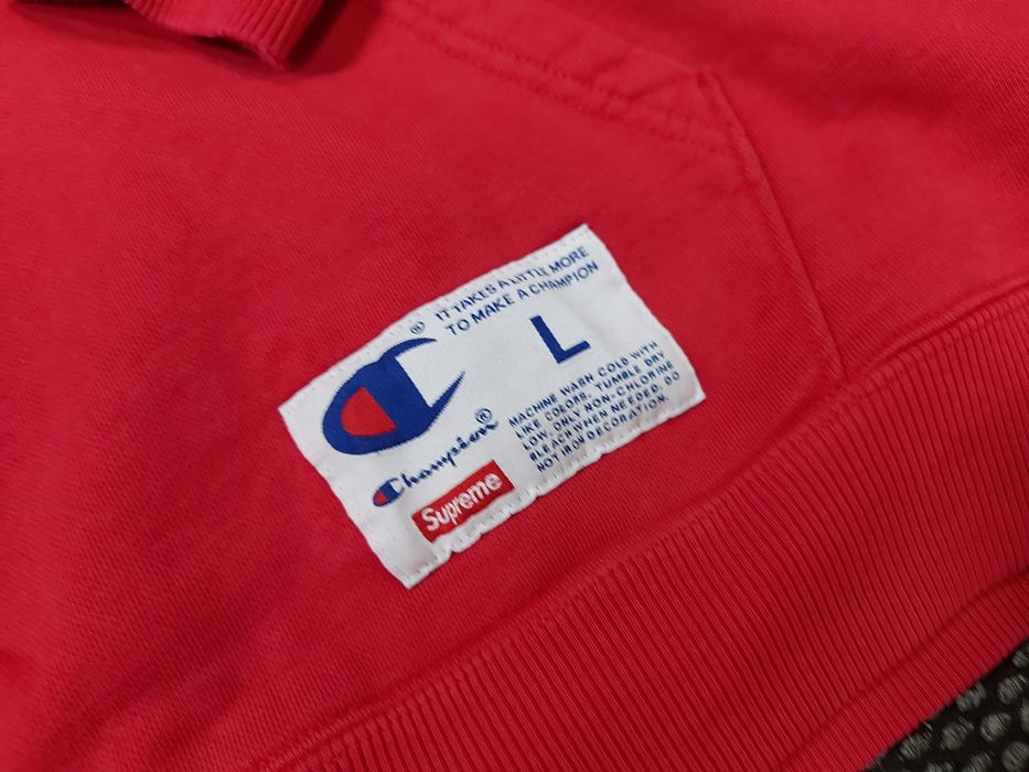 Champion supreme hoodie L размер