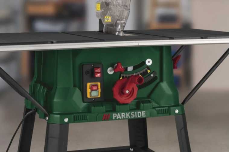 2200W Нов Дърводелски Циркуляр Parkside PTKS Настолен Диск 255мм