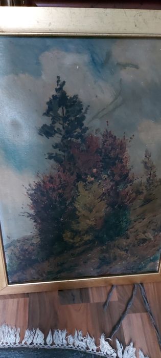 Tablou vechi, ulei, semnat, deosebit, de colecție