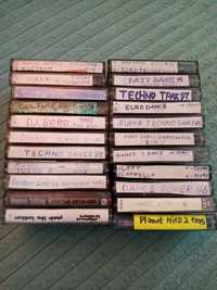 Коллекция аудио кассет записями  евродэнс техно
