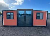 Modular casa stil cabana casa modulara pe structura metalica la cheie