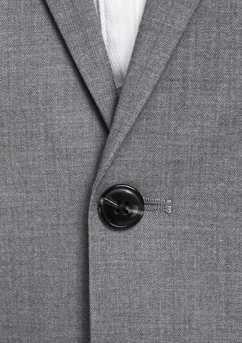 Sacou blazer 52 XL slim premium Atelier Torino NOU lana super 120s gri