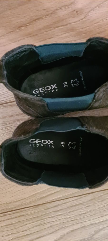 Итальянские Ботинки Geox натуральная замша
