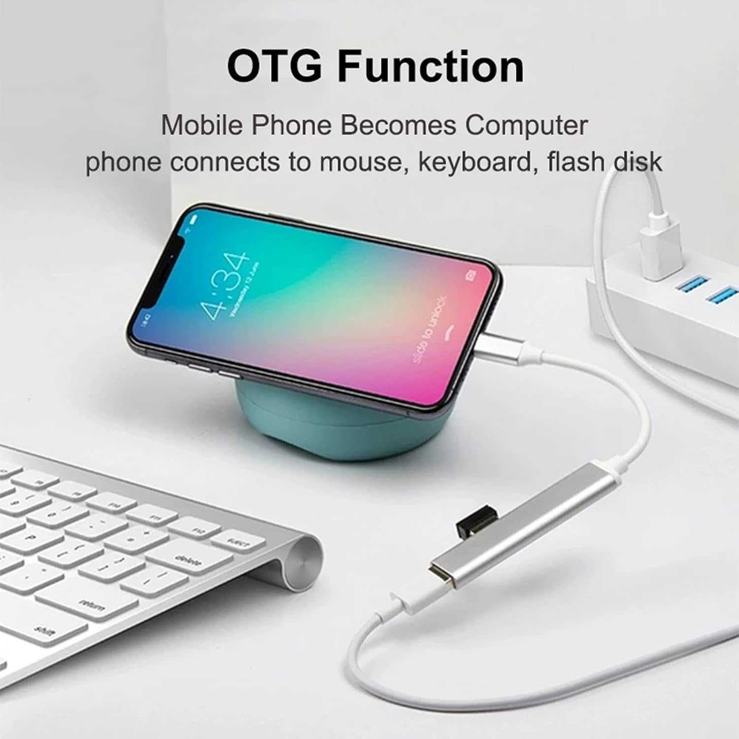 USB Хъб Type C към USB3.0 - 4 изхода Digital One SP01077, c-809, hub