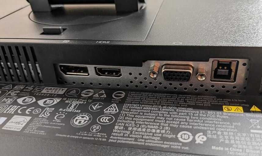 Lenovo Monitor T24i-10 23.8 Wide FHD IPS Леново монитор