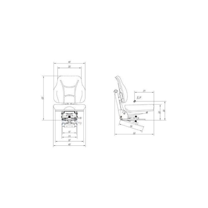 Scaun Tractor PVC