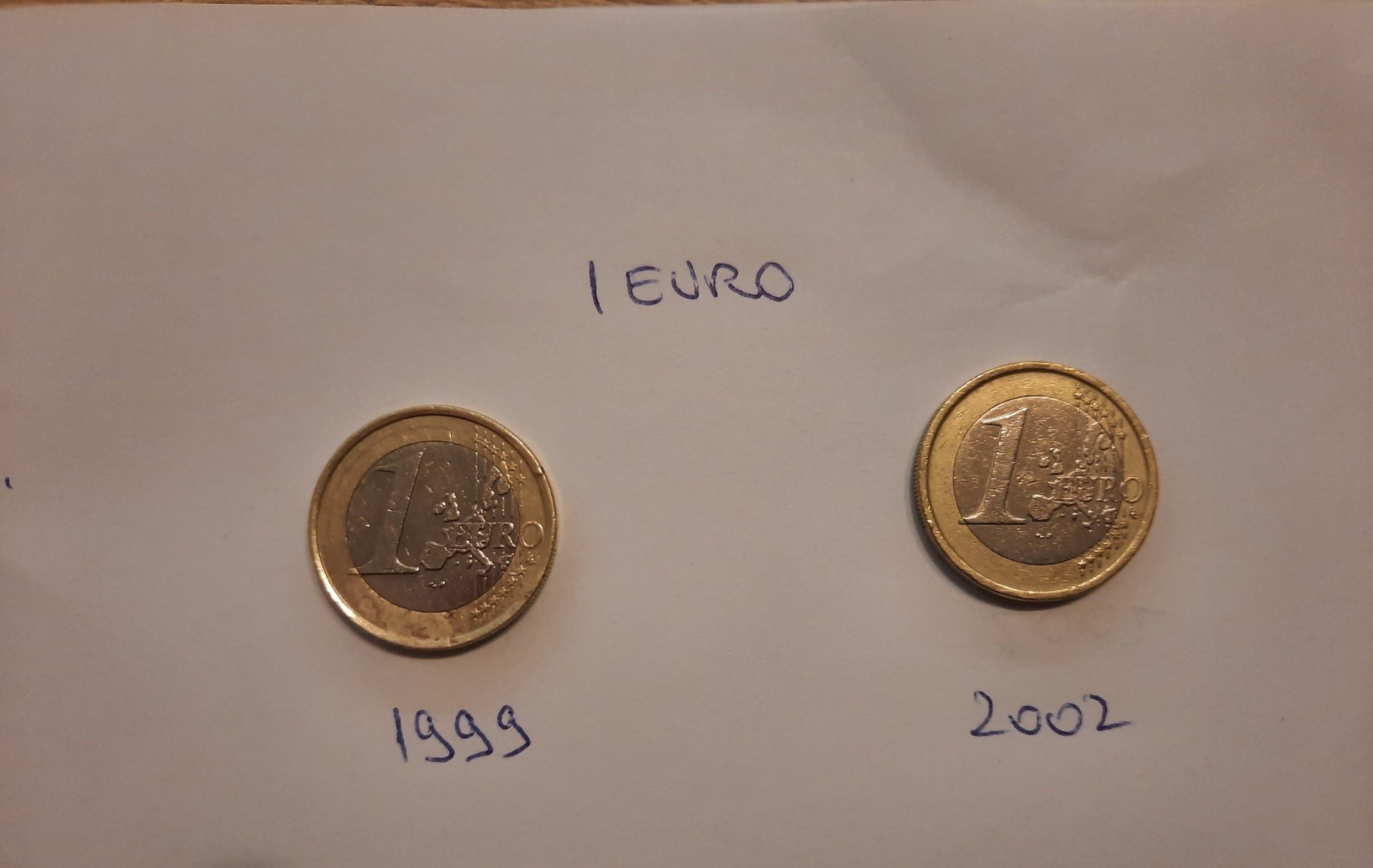 Monede de colecție 2 euro 2002 și 1 euro