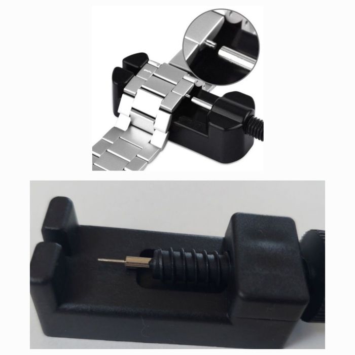 Curea/ bratara ceas 22mm si 24 mm culoare negru mat, argintiu patinat
