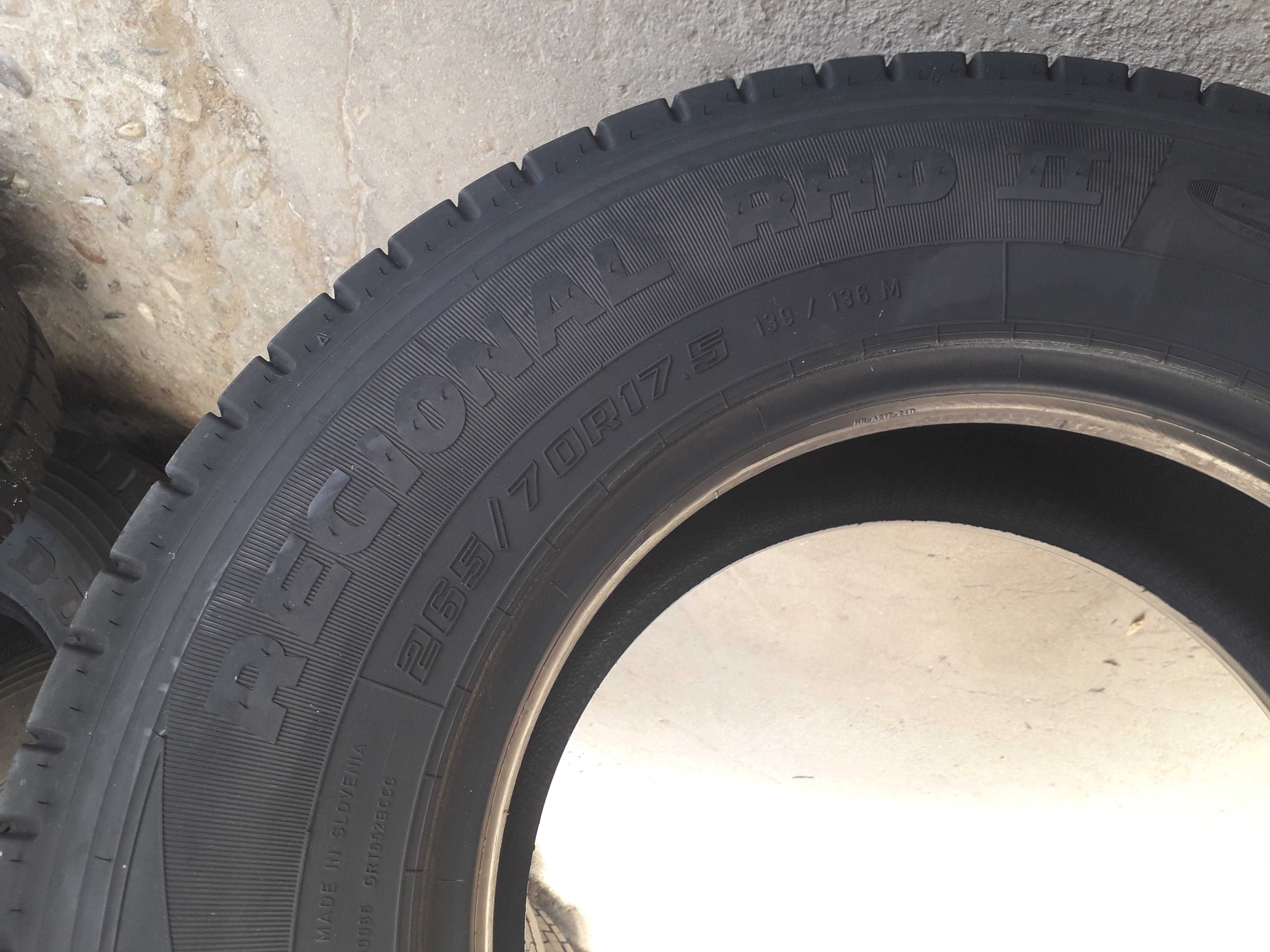 2 тежкотоварни гуми R17.5 265/70 Goodyear Regional RHD 2  139/136M M+S