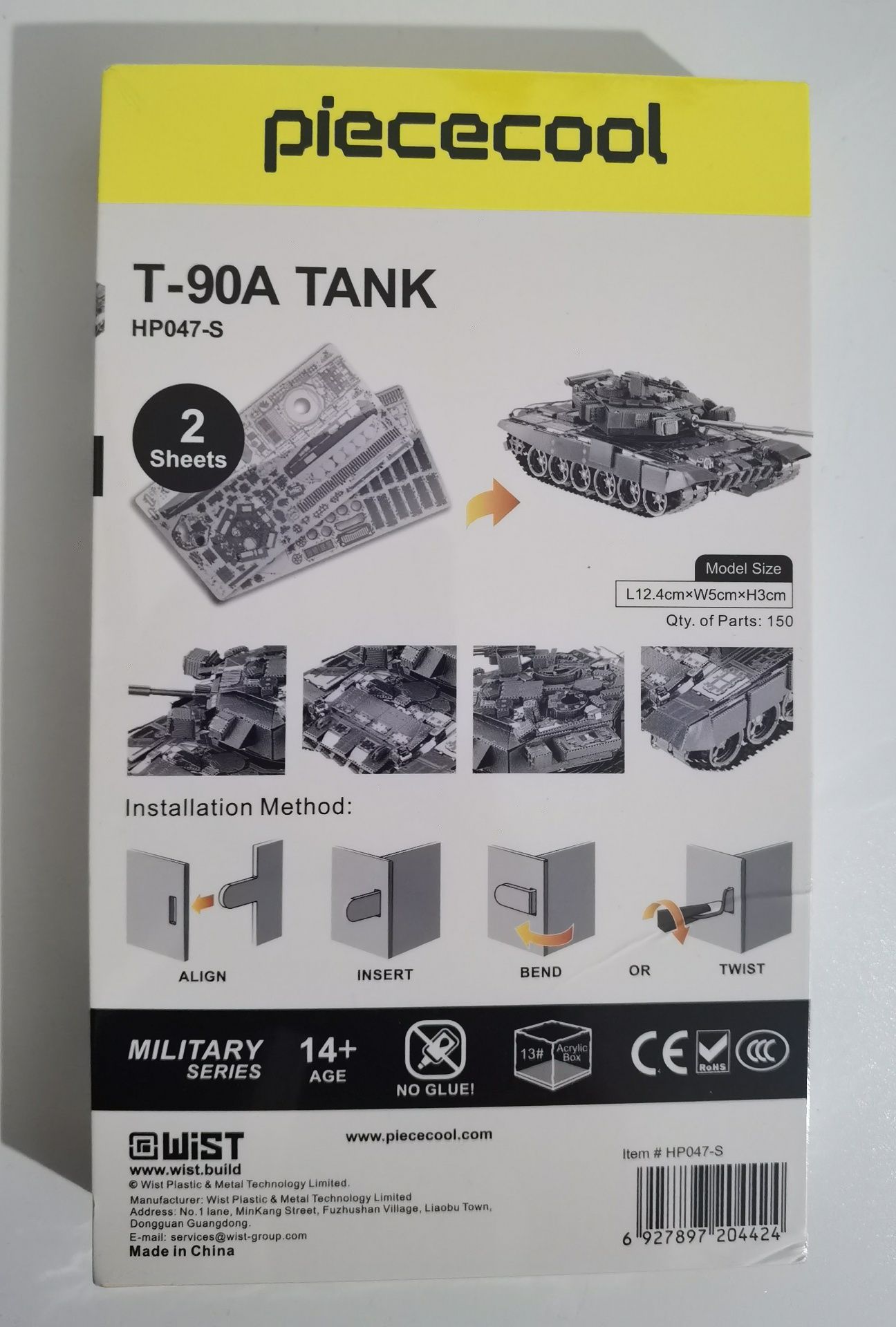 Kit Tanc 3D Metal T-90A SIGILAT