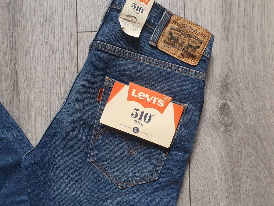 (NOU) Blugi barbati LEVI'S 510 SKINNY Orange Tab - Marimea W29 L32