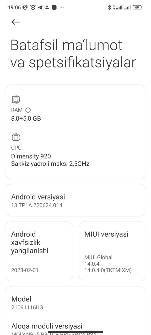 Redmi novt 11 pro