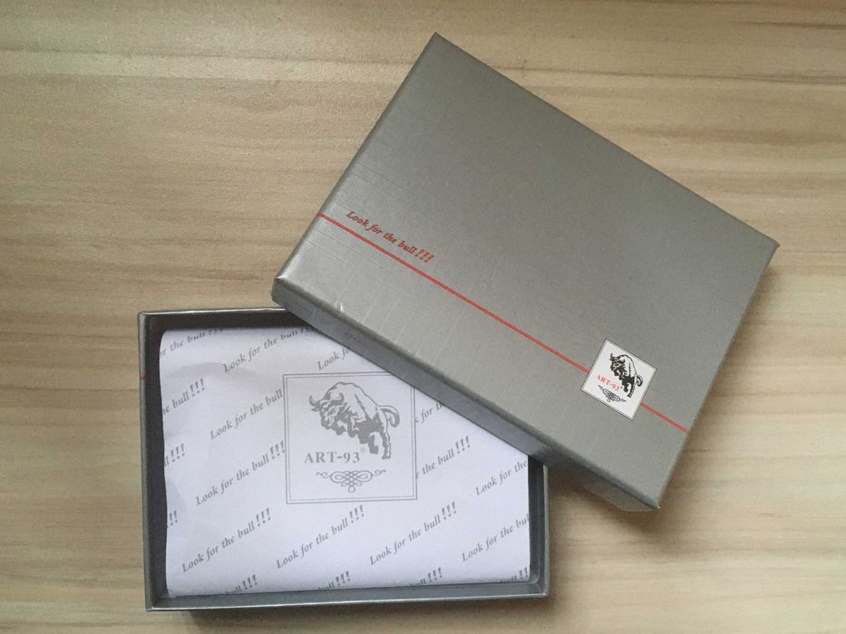 Мъжки портфейл АРТ-93 от Естествена кожа (Черен с 10 разделения)