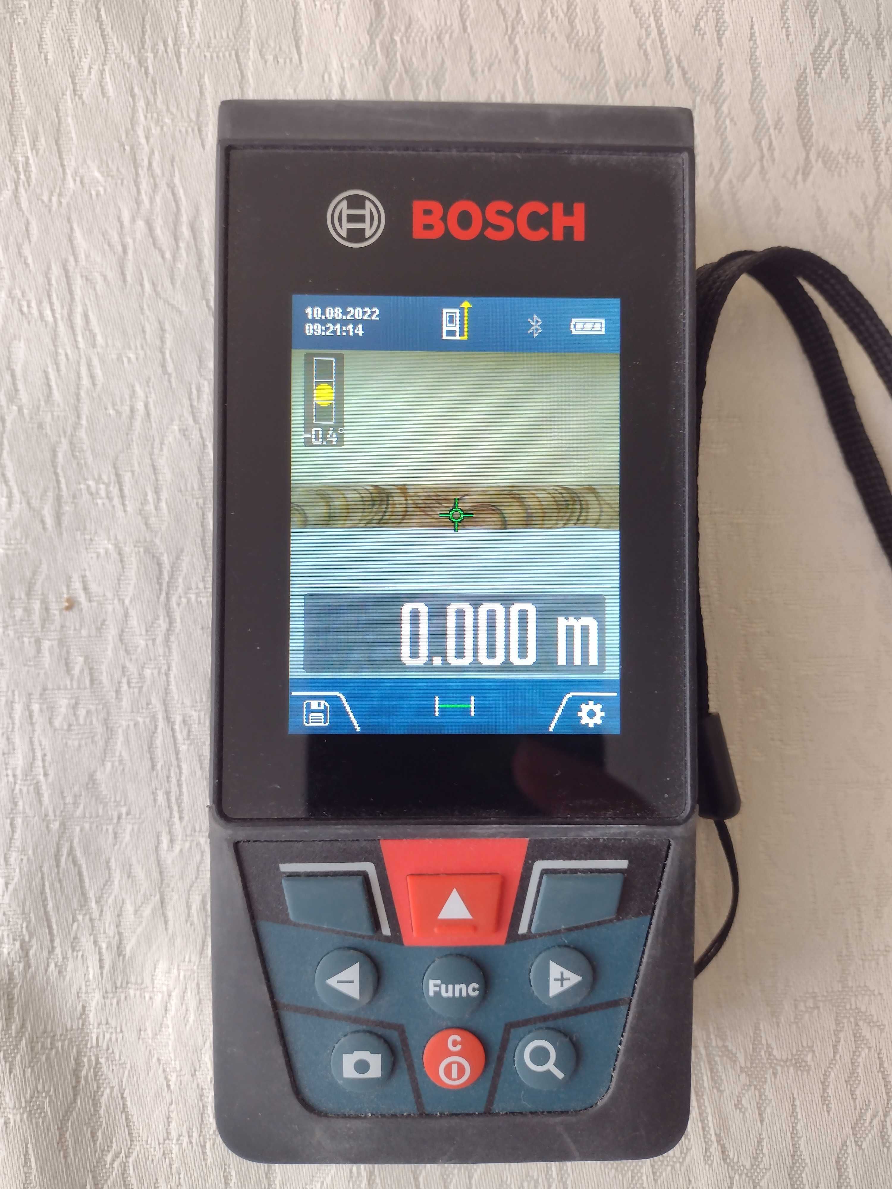 Лазерена ролетка  Bosch Professional GLM 120 C, Bluetooth,