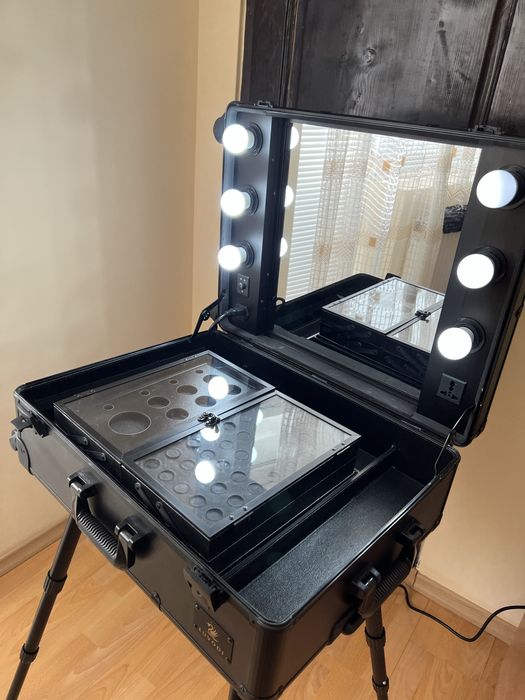 Голям куфар за грим и козметика Luvodi