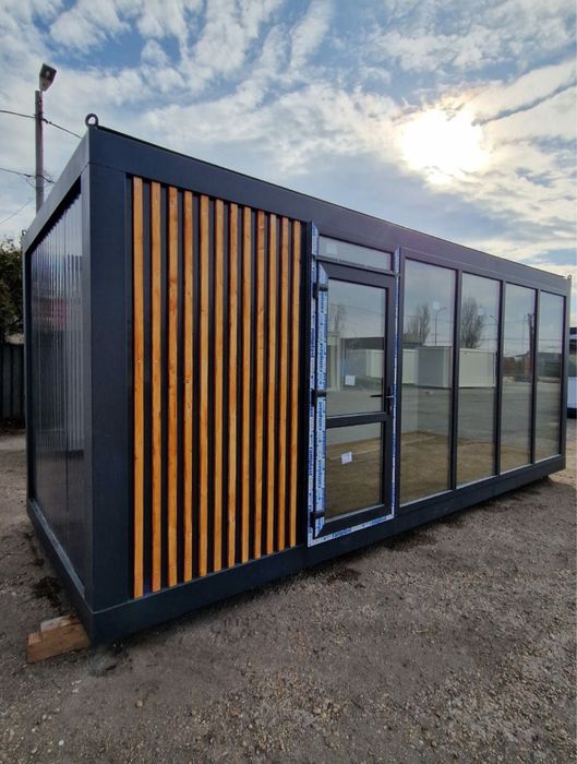 Container birou vitrina modular POZE REALE FASTFOOD