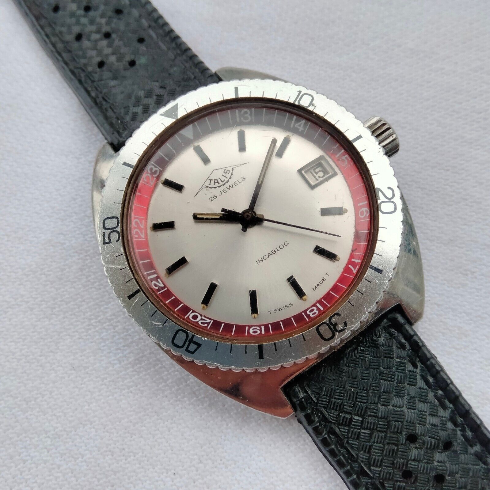 Ceas vintage diver Talis by Waltham