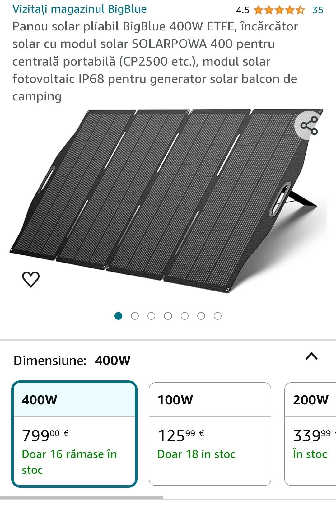 Panou solar portabil NOU 400w