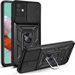 Husă DESSEN pentru Samsung Galaxy A51 5G Negru cu inel 360 Sigilat!