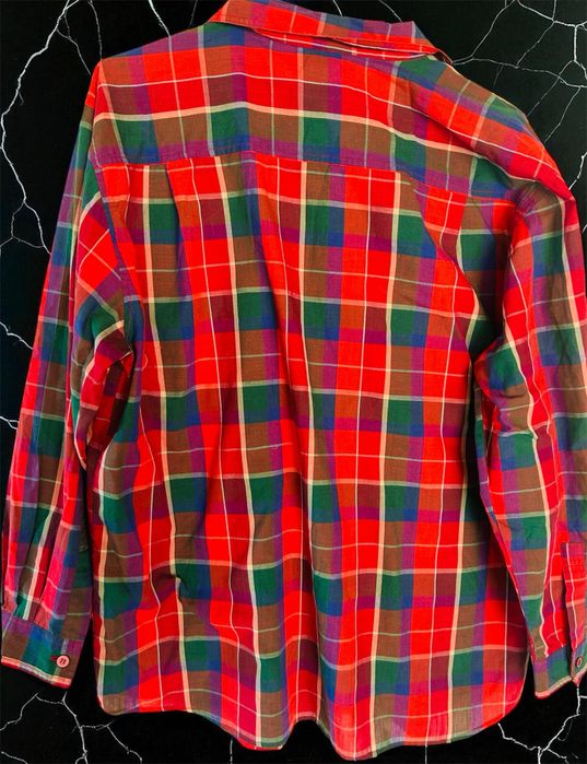 Cămașă bărbătească în carouri colorate – stil retro vibrant