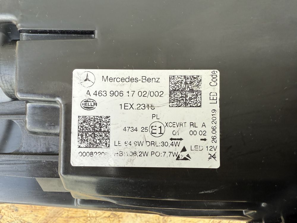 Far stanga Mercedes G Class W463 Facelift Full LED MULTIBEAM Original